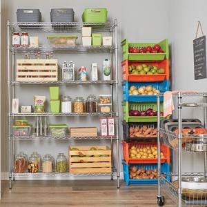 Buy cheap 6-Tier New Chrome Plated Wire Rack Kitchen Storage Steel Shelving Unit 36W X 18D product