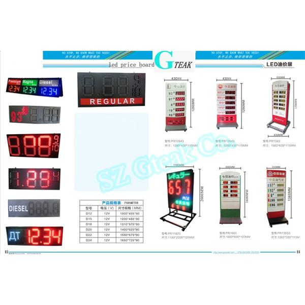 7 segment large led display digital thermometer panel