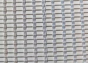 Buy cheap 250cm Stainless Steel Screen Not Fragile Glass With Wire Mesh Inside 41.4% Gap product