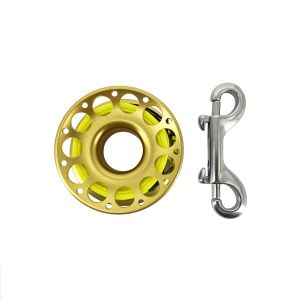 Aluminum finger reel with flat rope and rotatable gravity