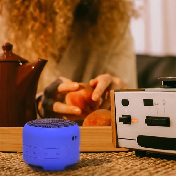 Black Portable Waterproof Speaker Constructed With TPU Plastic ABS Iron