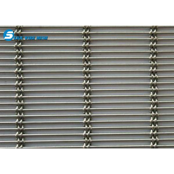 Architectural Wire Mesh--Tec-Sieve Multi-Barrette Weave/Cable Mesh System