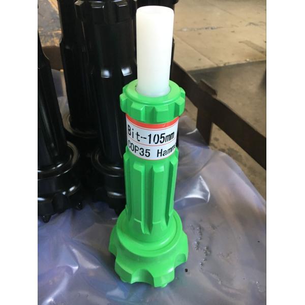90mm And 105mm DTH Drill Bits For COP35 / DHD3.5 DTH Hammer Green Color with Foot Valve