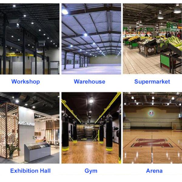 Ultra Thin UFO LED High Bay Light 100W 150W 200W Waterproof IP65