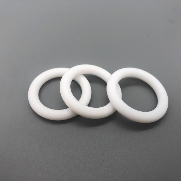 Chemical Resistant PTFE flat rubber o rings Custom Size / Color / Hardness