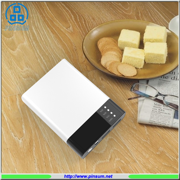 Lithium battery power bank with 6000mah to 24000mah different capaicty with different size