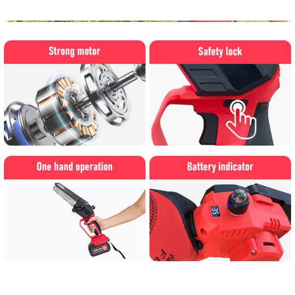24V Rechargeable MINI Electric Wood Cutting Lithium Chainsaw Bracket Adjustable Universal Chain Saw