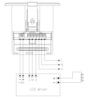 120-277Vac inpu 1-10v Dimmable occupancy sensors with daylight harvesting IP20