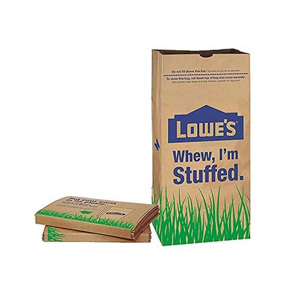 Yard Waste Lawn Leaf Compostable Paper Bag Moisture Proof With Custom Logo
