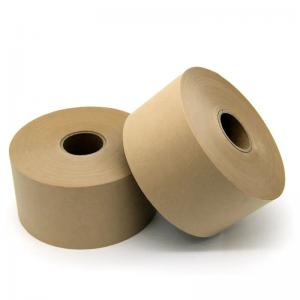 Buy cheap Non Reinforced Kraft Packaging Tape Eco Friendly Water Activated Reinforced Gummed Tape product