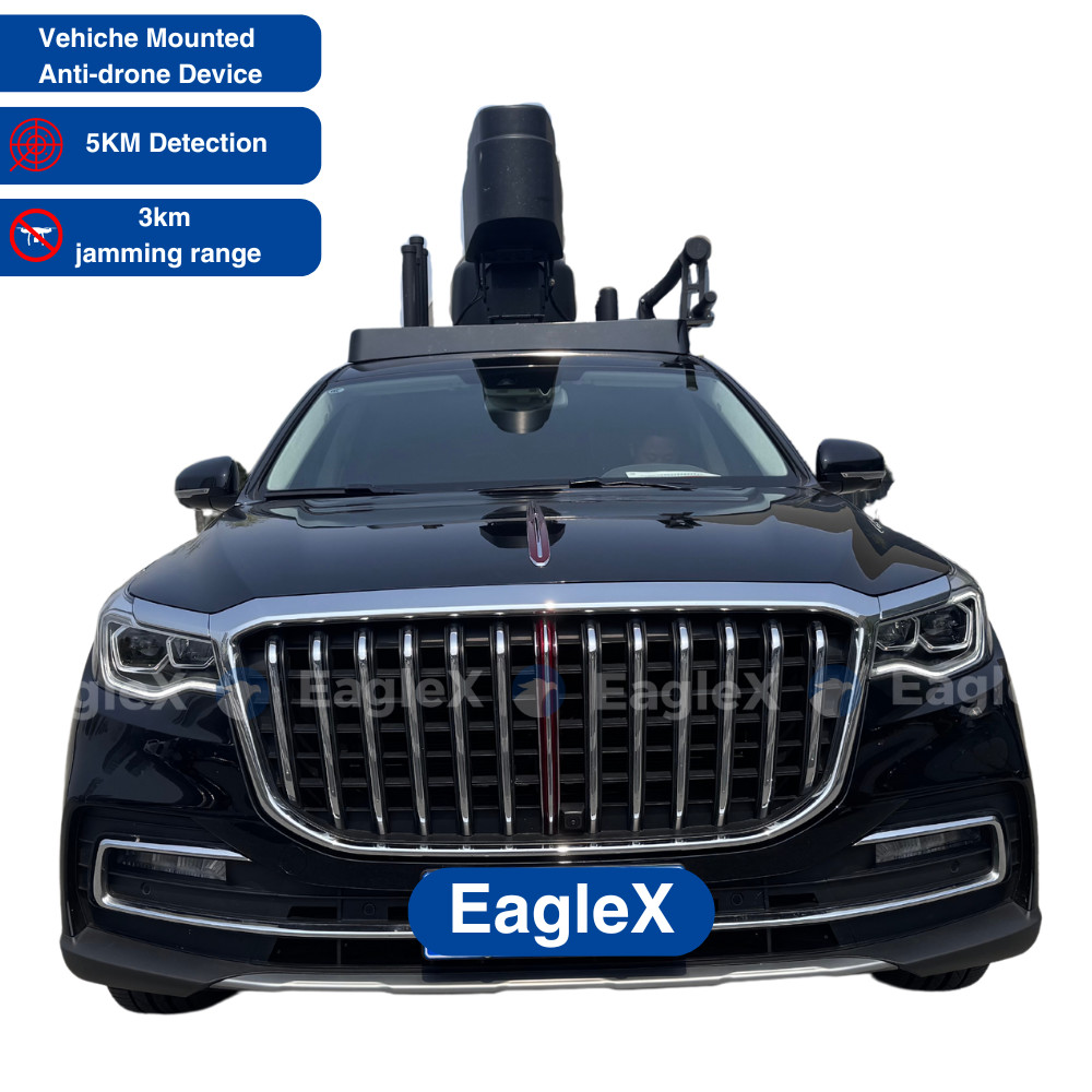 50MHz 6GHz 5KM UAV Detection Range Car Use For Drone Detector Full-Frequency Vehicle-mounted