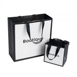 Buy cheap Luxury Customized Printed Euro Paper Gift Bags With Logo Gravure Printing Ivory Board product