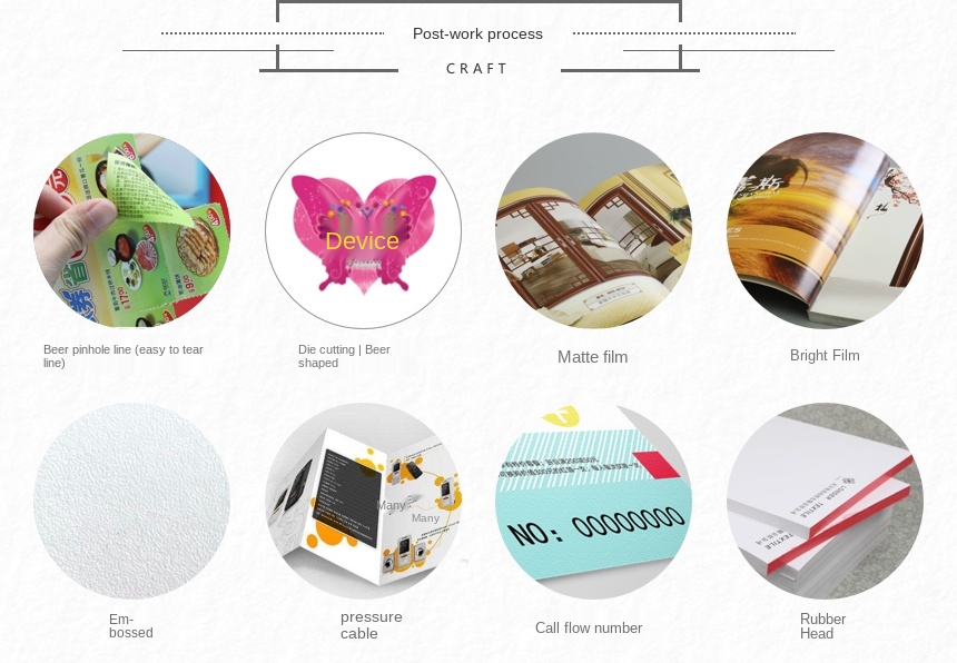Folding Business Instruction Manual Trifold Custom Brochure Booklet Printing Poster Manual