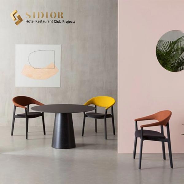 Multifunctional Small Round Plywood Dining Table Simple Style 75cm Height