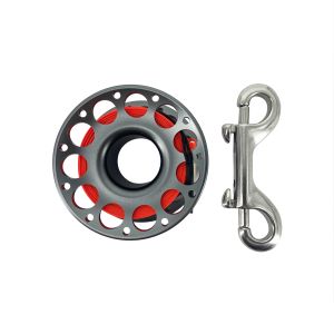 Aluminum finger reel with flat rope and rotatable gravity