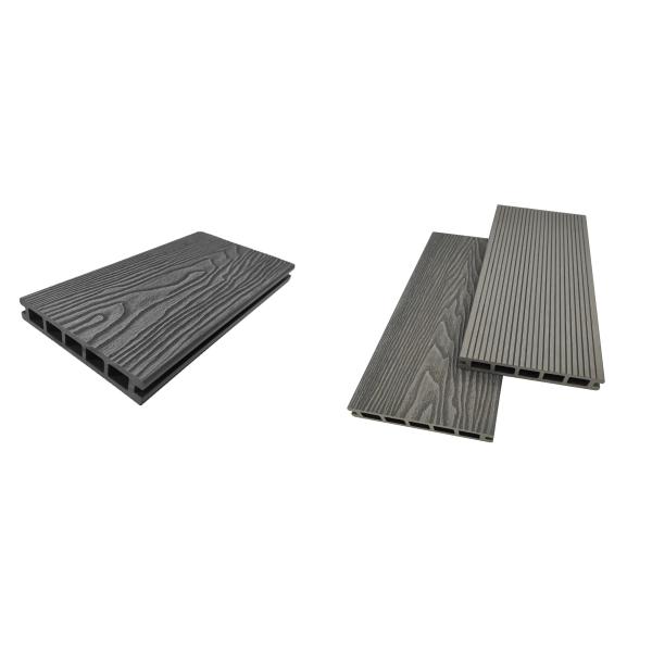 New Technology WPC 3D Embossed Waterproof Wood Plastic Composite Decking