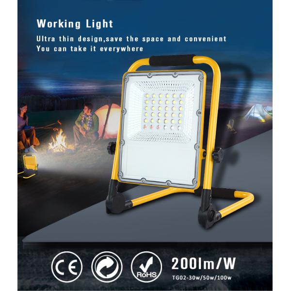 30W High Lumens USB Rechargeable Work Light Waterproof 360° Rotating Foldable Stand COB LED Work Light