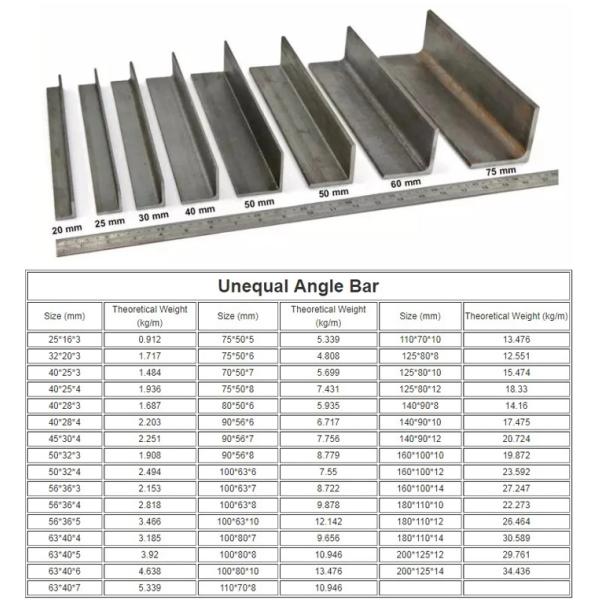 EN1.4301 EN1.4404 Stainless Steel Corner Profile 316 304 Unequal Ss Angle Iron
