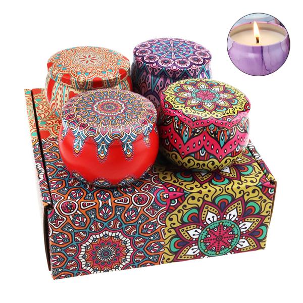 Amber Environmentally Friendly Scented Candles Metalized vanilla Scent