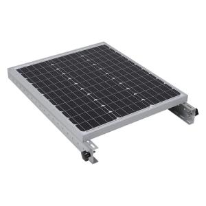 Buy cheap Anodized Photovoltaic Bracket Silver Solar Panel Flat Roof Mounting Kit product