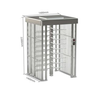 Full Height Pedestrian Turnstiles , Automatic Low Noise Turn Style Gate