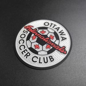 Buy cheap Custom Heat Press Appliques 3D Silicone Embroidered Logo Patches product