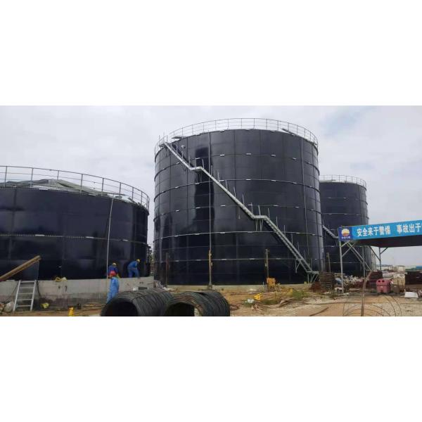 Wastewater Storage Glass Fused Bolted Steel Tanks 500000Gallons