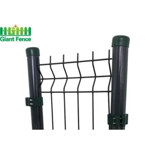 Buy cheap Round post PVC Coated 3d Curved V Mesh Security Fencing product