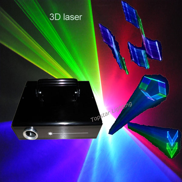 Multicolor Laser Stage Light , Stage 3d Laser Light Aluminum House