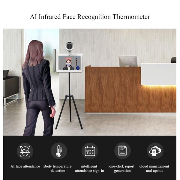Infrared Walk Through Thermometer Human Body Temperature Test Scanner LCD display