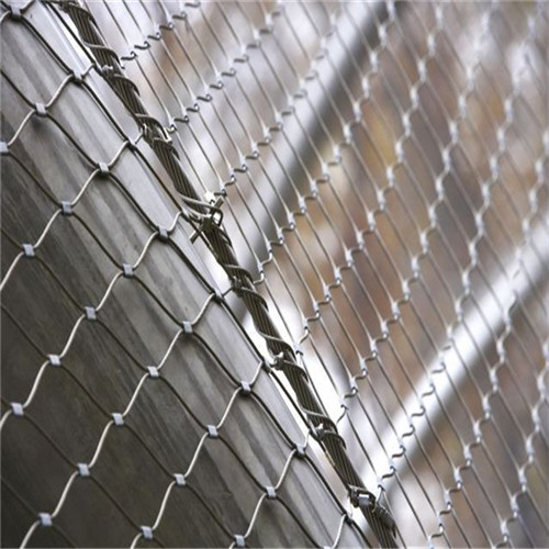 Durable Stainless Steel Zoo Mesh , animals cage Wire ropeMesh For Giraffe fencing