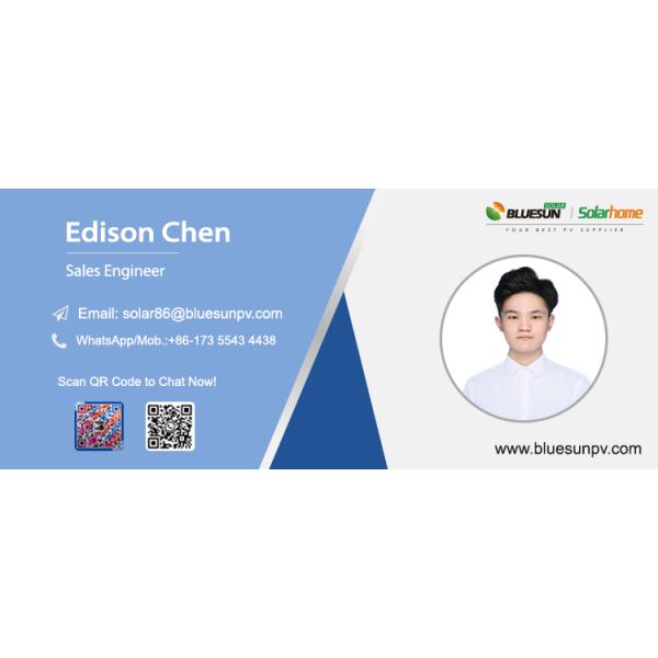 Bluesun Solar Panel BSM600PMB6-60SDC 600W Bifacial Double Glass Shingled HJT Mono Solar Panel