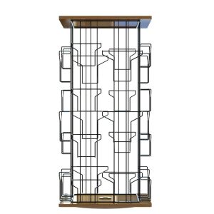 KD Construction Spinner Rack Display Stand With 4Sides