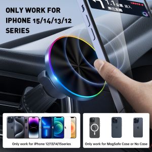 Adjustable Light Wireless Car Charger Mount Stable Connection And Operation