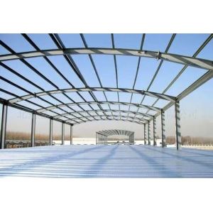 Buy cheap Grid Prefabricated Metal Warehouse Buildings Large Span ISO9001 product