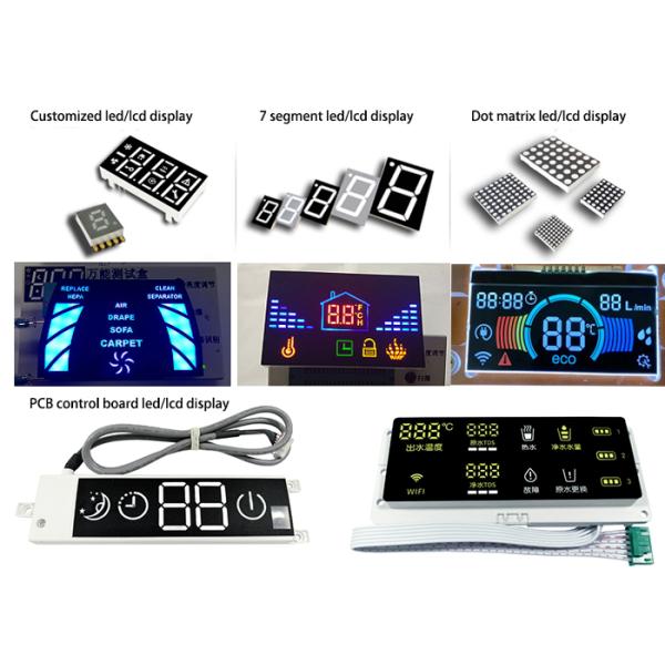 Ultra White Customized Digital 7 Segment Clock LED Display Mould For Timer Control