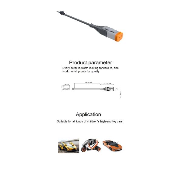 PA66 Nylon IP68 Waterproof Cable Connector Energy Electric Vehicle Power Adapter