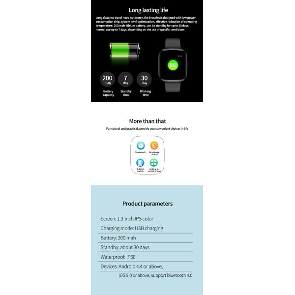 P3 Smartwatch ECG Amazfit Bluetooth CallingGts GT2 Smart Bracelet For Apple Ip68 Xiaomi Huawei Watch