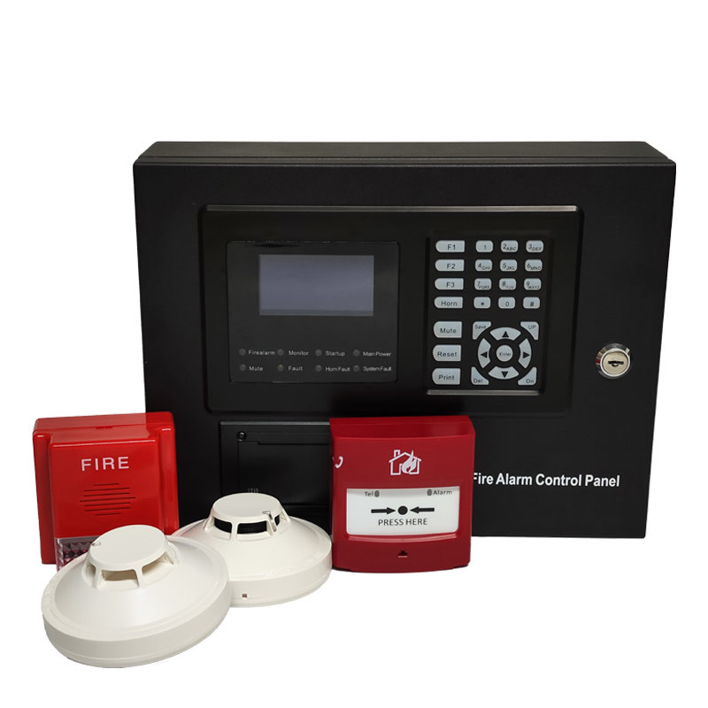 Wall Mounted Addressable Fire Alarm Control Panel 254points For Smoke Alarm System