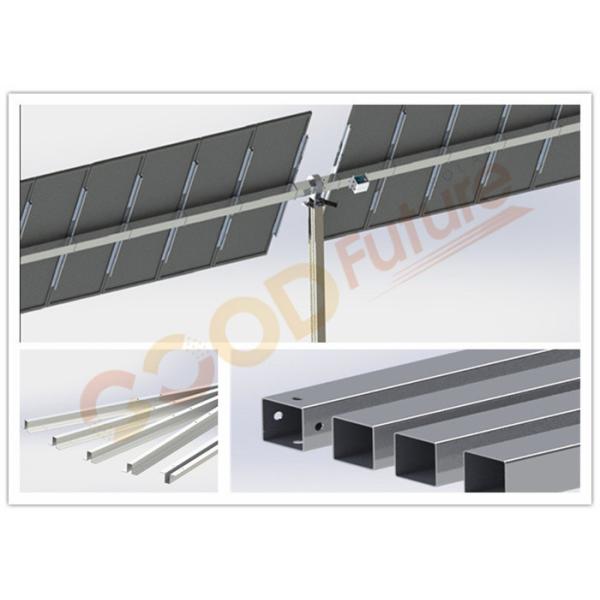 10MW Ground Mount Solar Tracking System 90 Modules Strong Wind Protection