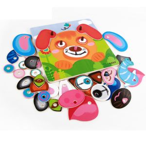 Funny 3D Custom Photo Jigsaw Puzzle Cartoon Patterned Childrens Playing
