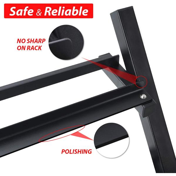 Gym Equipment Commercial Fitness Free Weight Rack Dumbbell Rack 3 Tier