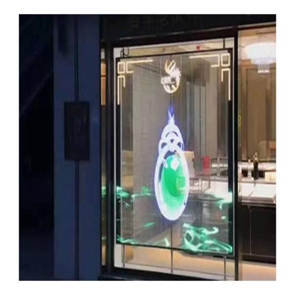 Customized HD Transparent LED Display Full Color Easy Maintenance Soft Convenient