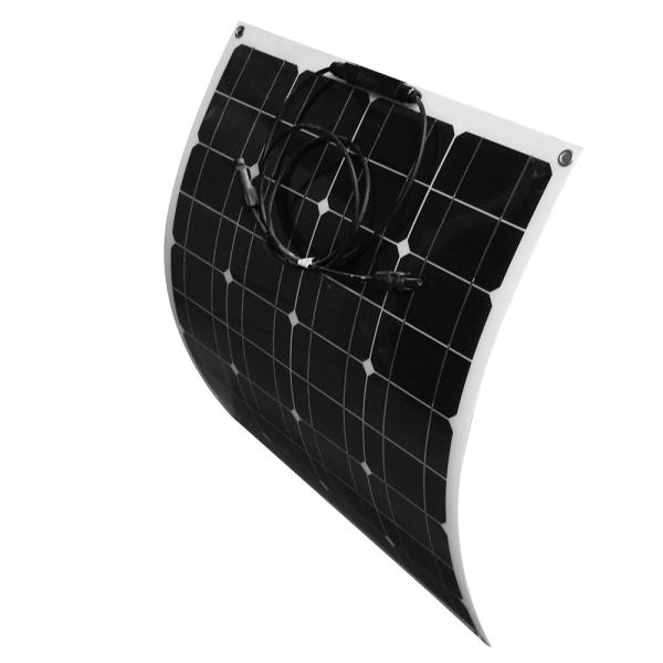 Weather Proof Semi Flexible Solar Panel 50W 18V Safety For Outdoor Sport