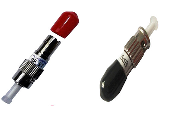 Metal Fiber Optic Attenuator , ST UPC Male To Female Adjustable Attenuator
