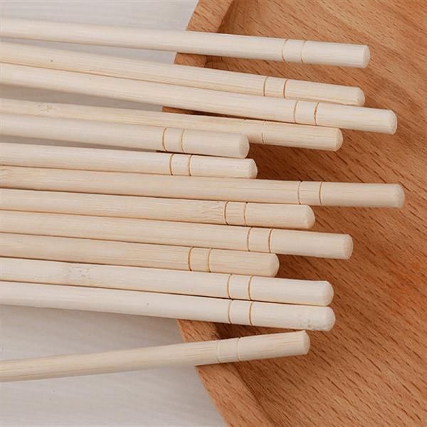 BAMBOO Round Stick Disposable Chopsticks 100% Natural Round Boutique Bamboo Stick