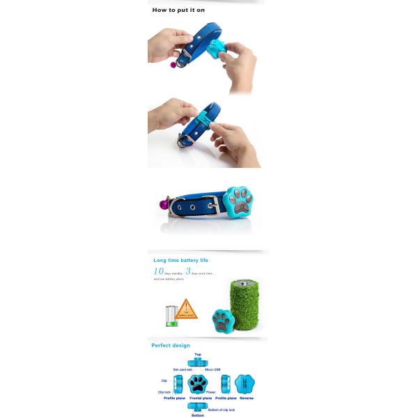 Rf-v30 worlds smallest diy pet dog collars smart gps tracker