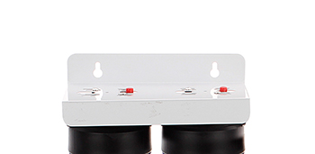 20'' slim triple sump blue polypropylene water filter housings with 3/4 inch in/out port