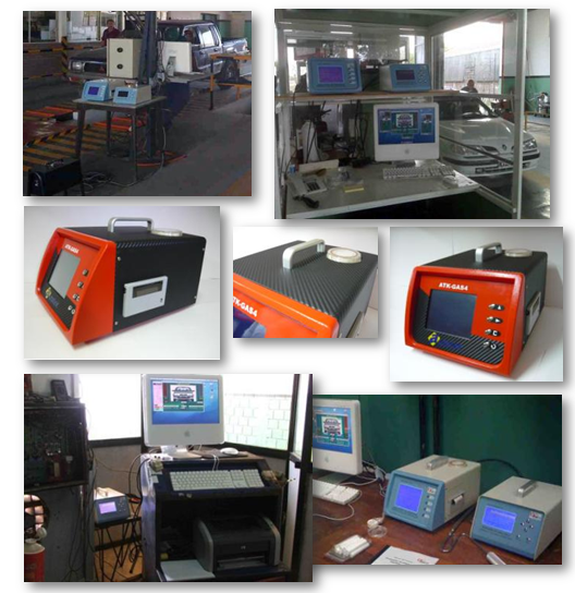 CO CO2 NO HC O2 Automobile Emission Gas Analyzer 260*180*360mm