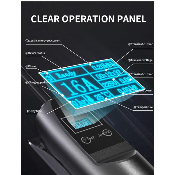 5m Portable EV Charger with LED Display and Over Current Safety Protection